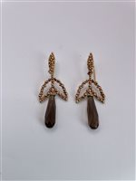 Orecchini Daniela De Marchi Donna Heliconia in Ottone Quarzo OR1416 ORA